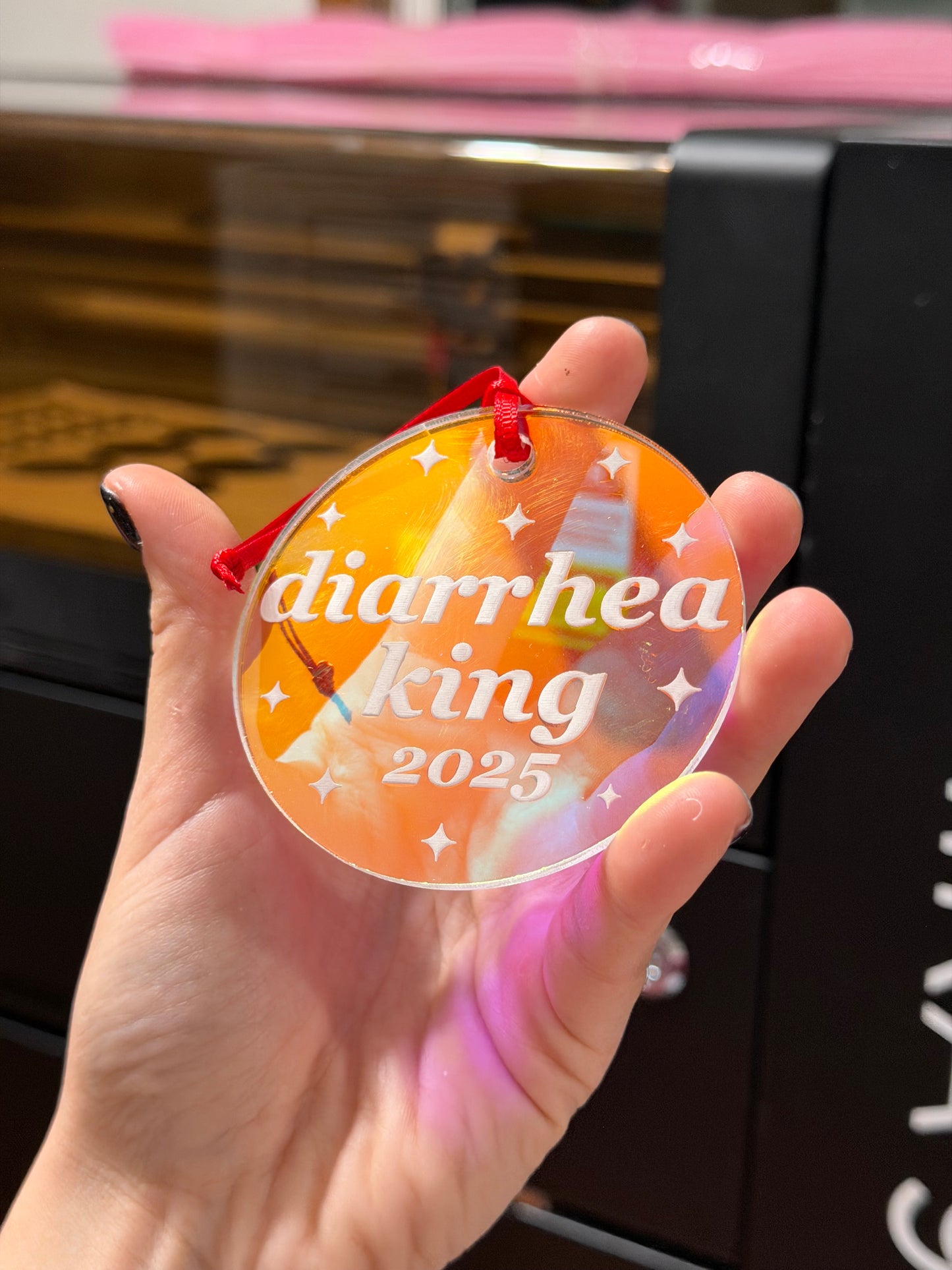 Iridescent Diarrhea King 2025 Christmas Ornament