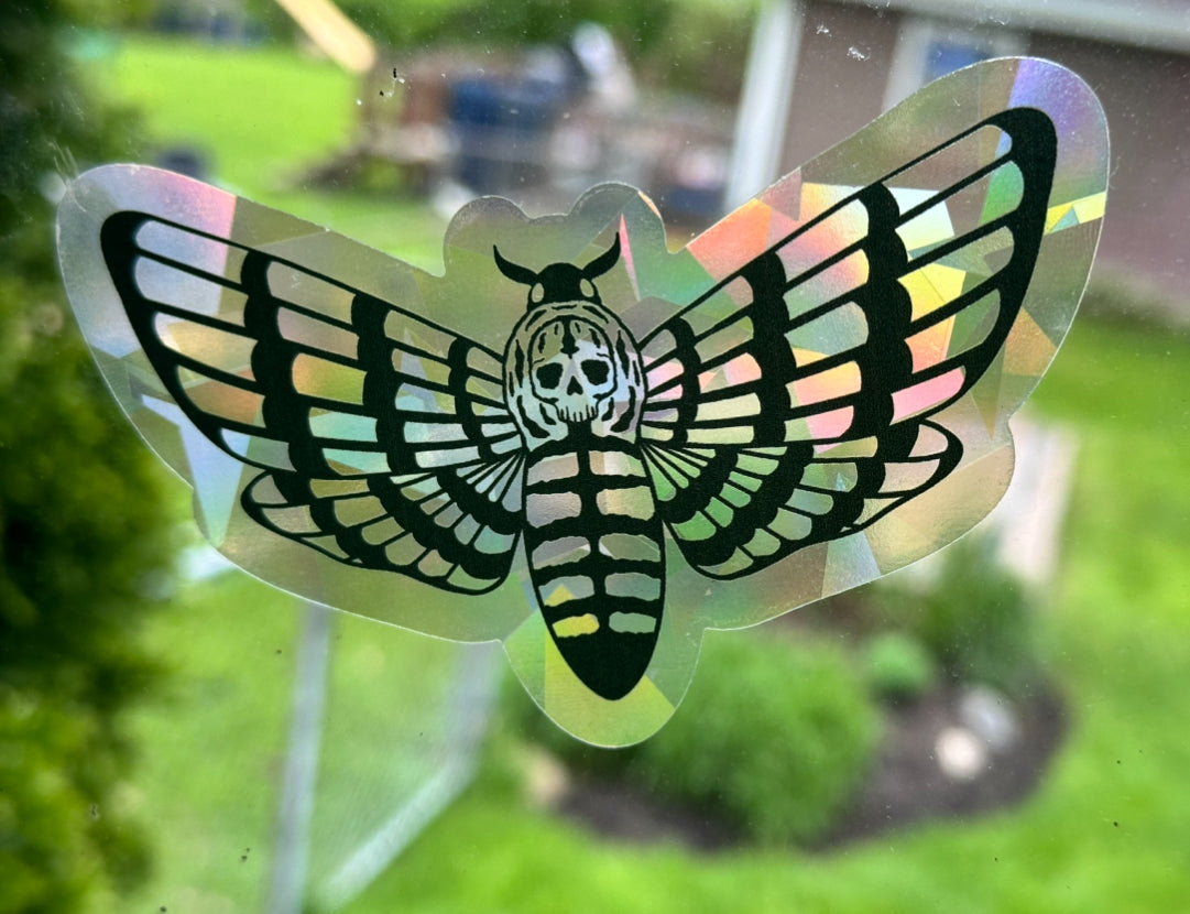 Death's Head Hawkmoth Suncatcher Window Decal
