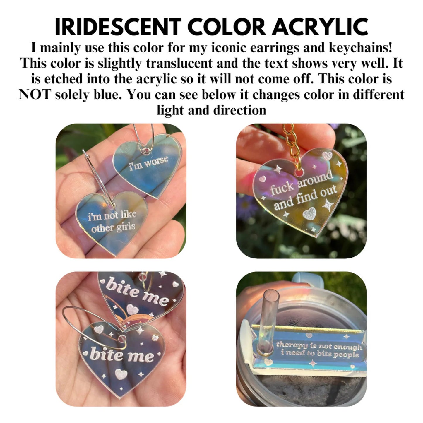 Custom Earring Listing