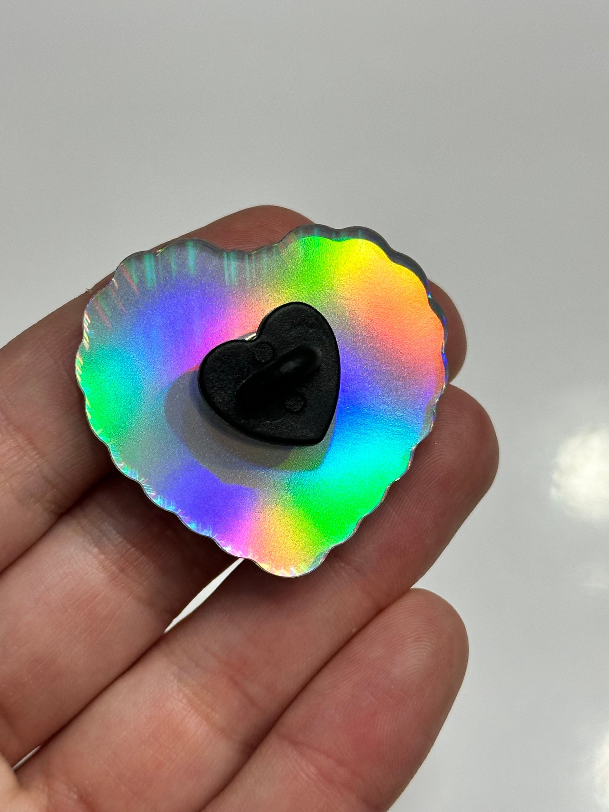 Therapy Is Not Enough I Need To Bite People Holographic Acrylic Pin