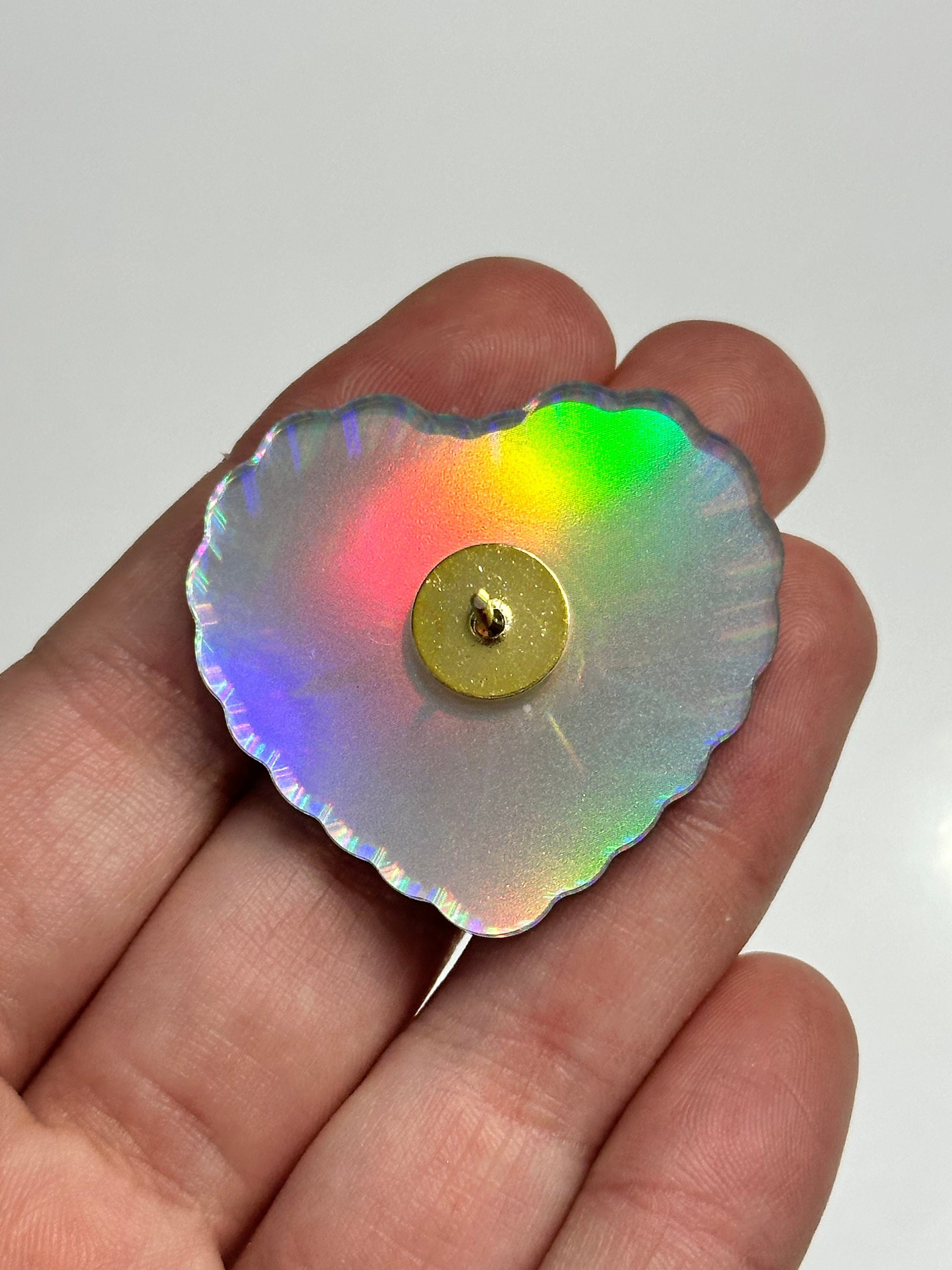 Dream Big Fart Loud Holographic Acrylic Pin