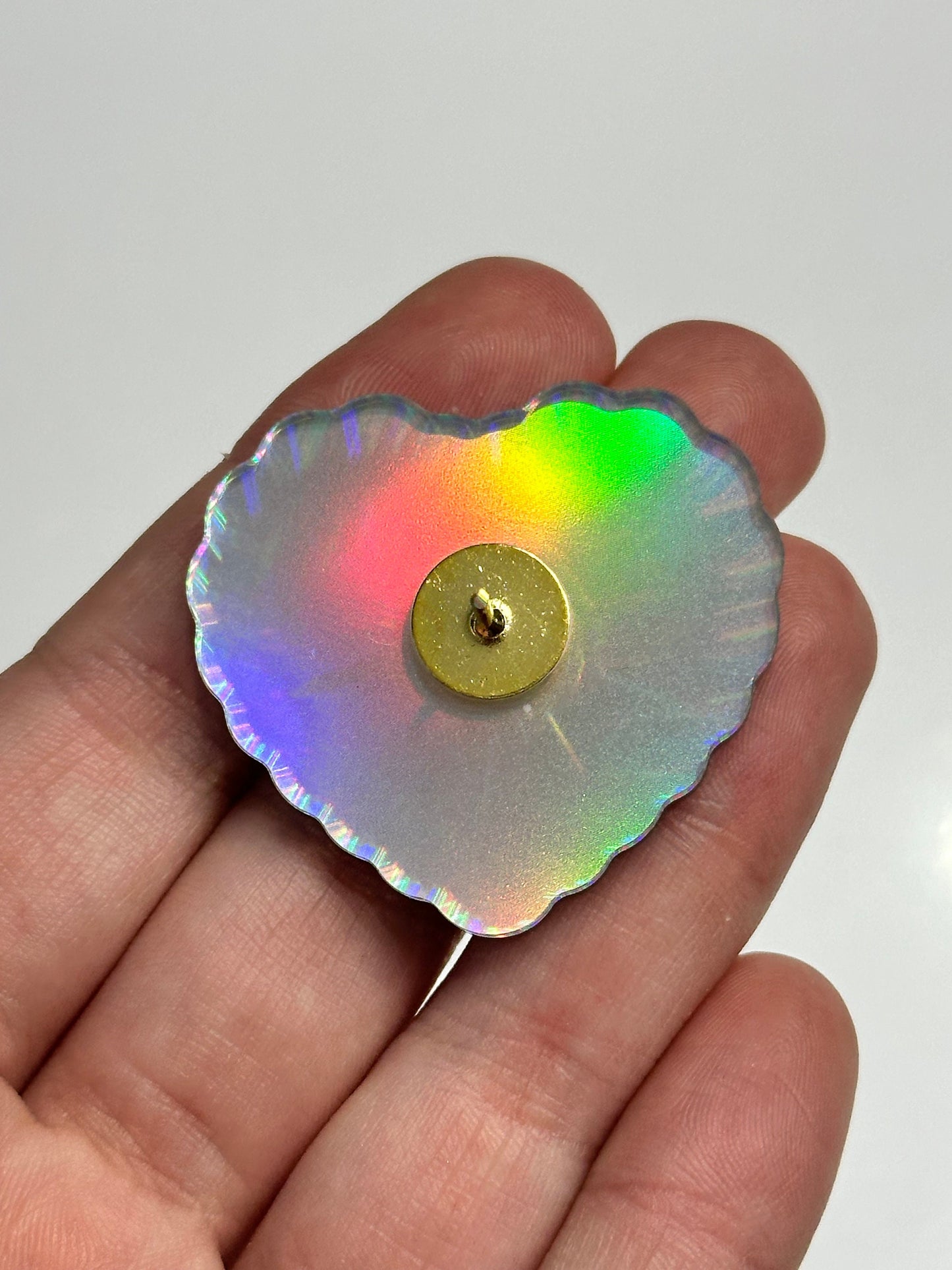 Feral Holographic Acrylic Pin