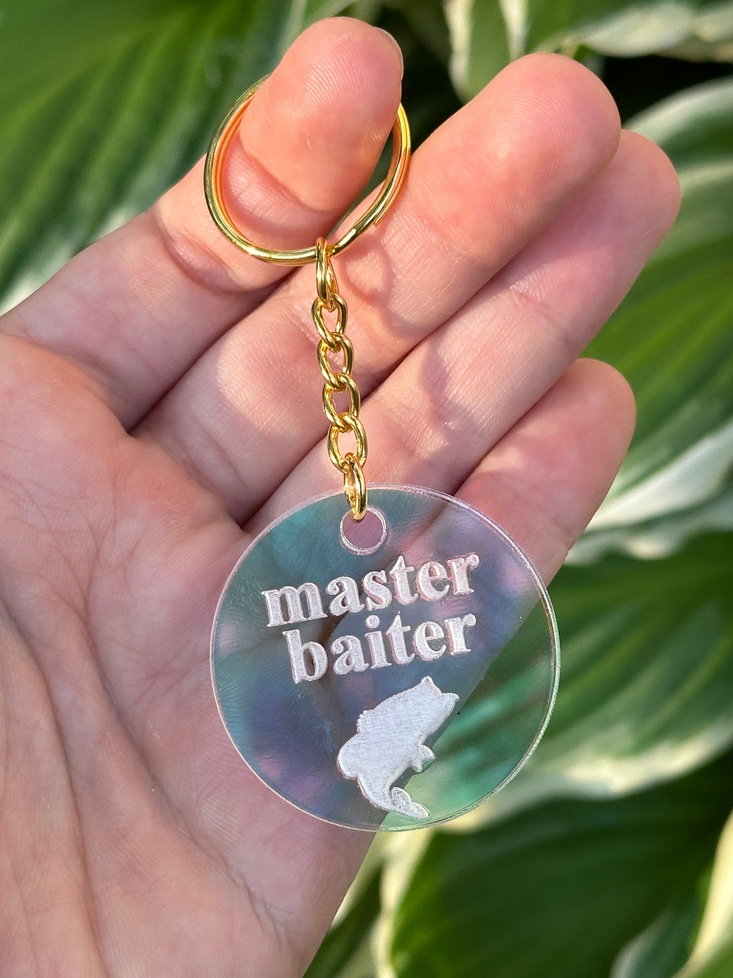 Master Baiter Iridescent Acrylic Keychain
