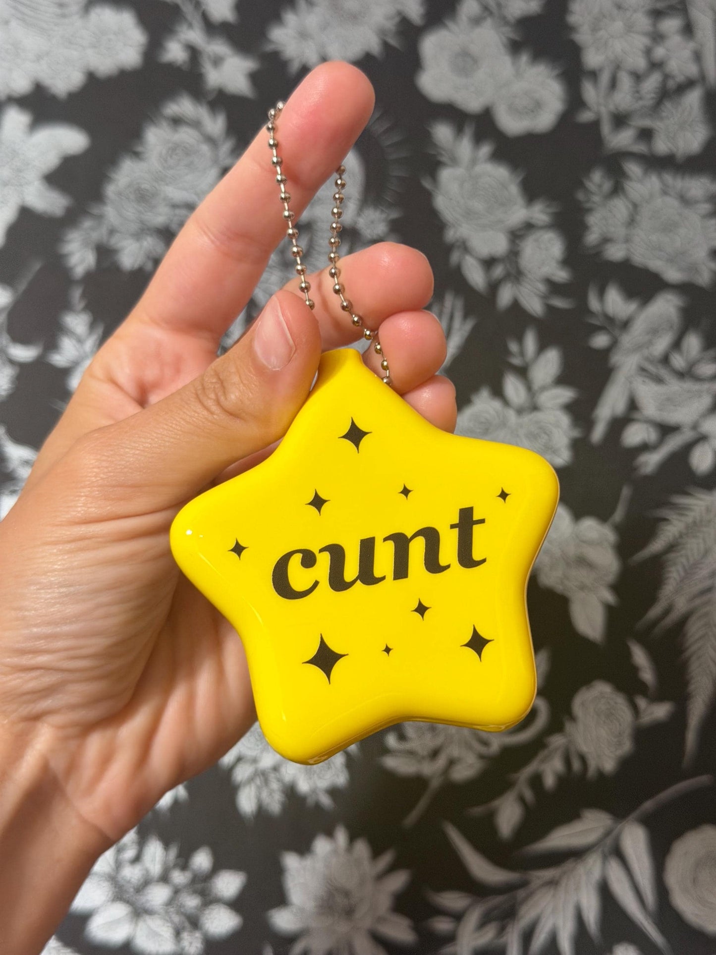 Yellow Rubber Star Coin Purse - C*nt