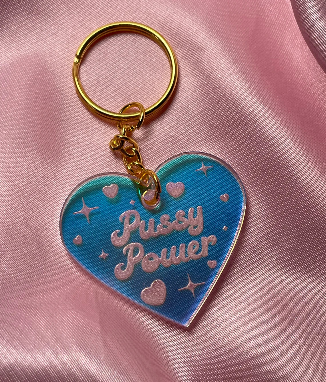 Pussy Power Keychain – Artwork By Jenny Shlemon