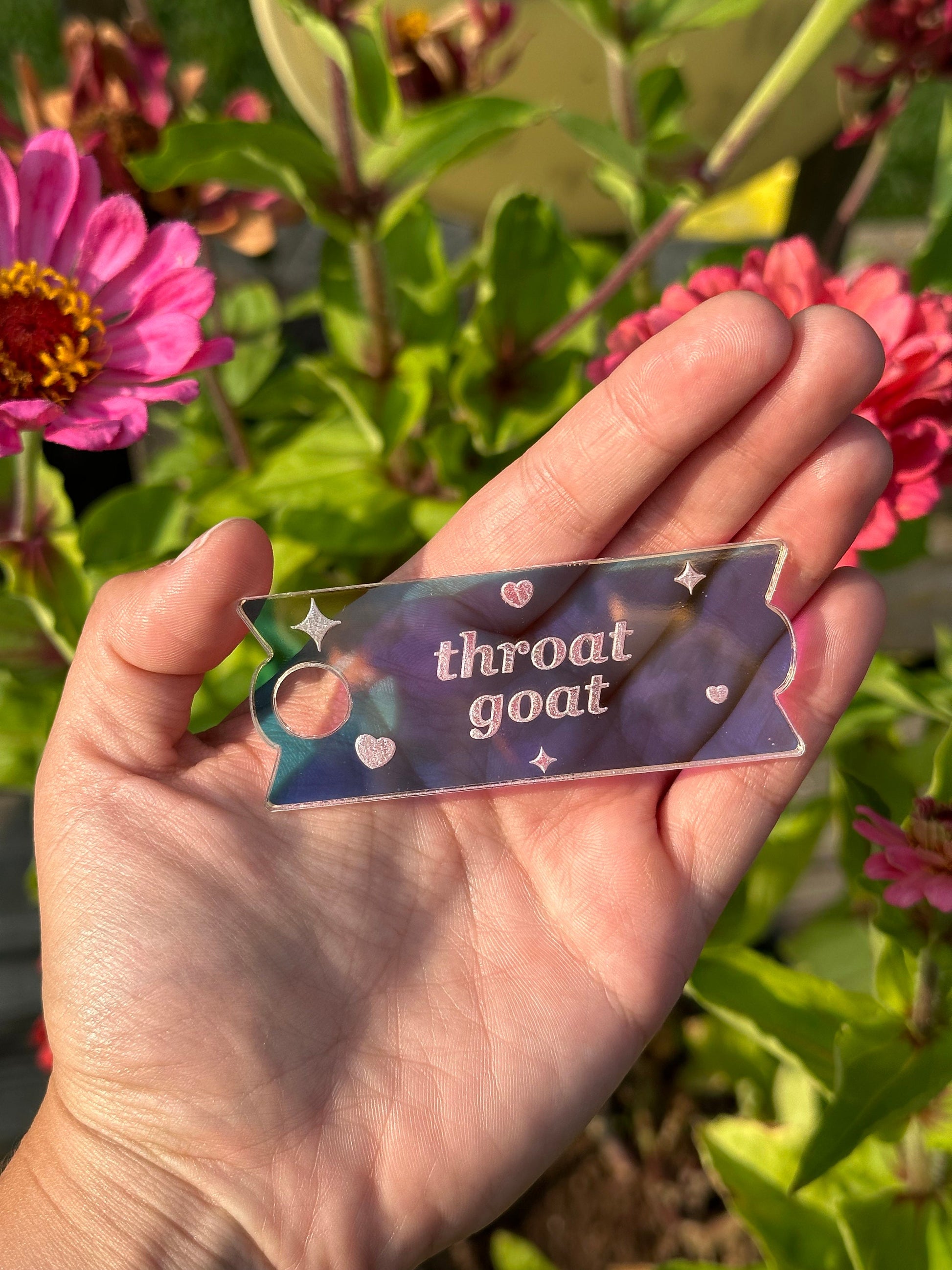Iridescent Throat Goat Tumbler Topper 40 oz Size