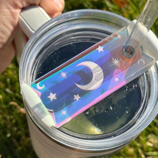 Iridescent Celestial Tumbler Topper 40 oz Size (Fits New 2.0 Cups Only Read Below!)