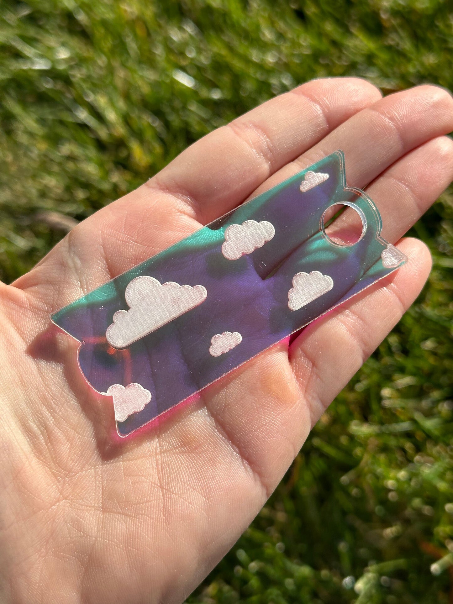 Iridescent Cloudy Tumbler Topper 40 oz Size (Fits New 2.0 Cups Only Read Below!)