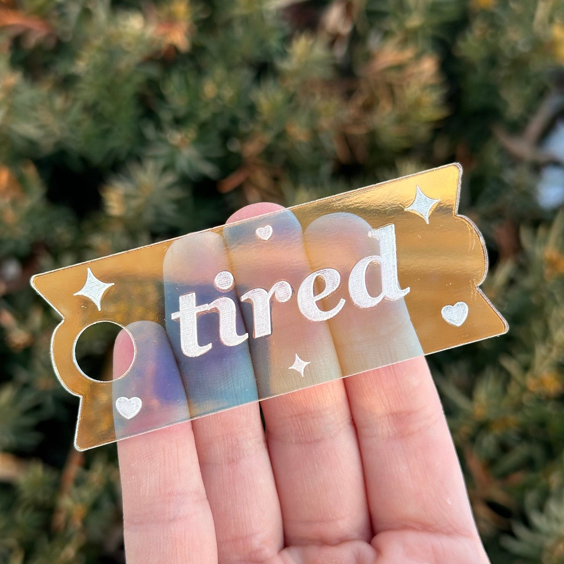 Iridescent Tired Tumbler Topper 40 oz Size (Fits New 2.0 Cups Only Read Below!)