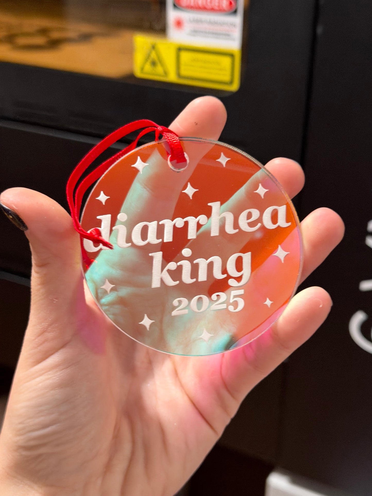 Iridescent Diarrhea King 2025 Christmas Ornament