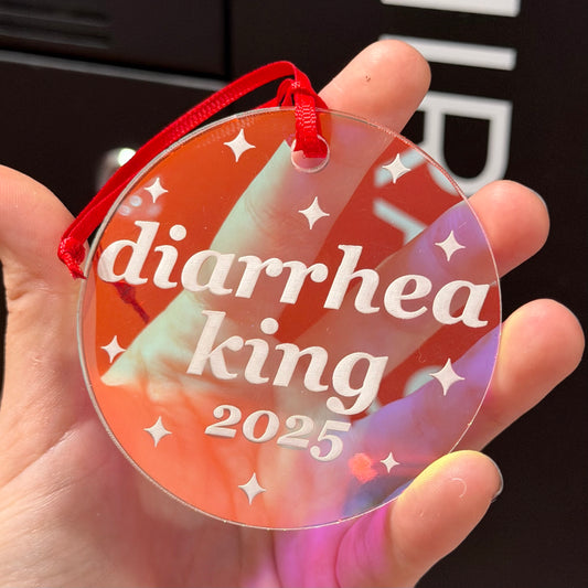 Iridescent Diarrhea King 2025 Christmas Ornament