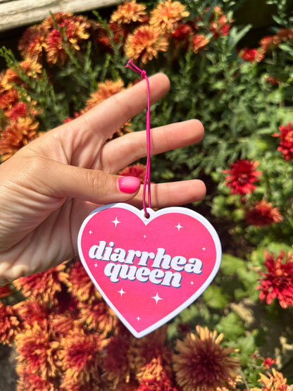 Diarrhea Queen Car Air Freshener - Rose Scent