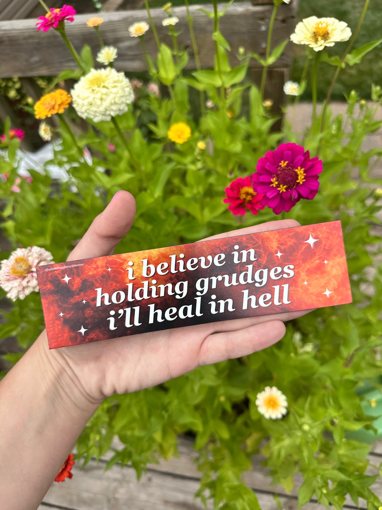 I Believe In Holding Grudges I'll Heal In Hell Magnet