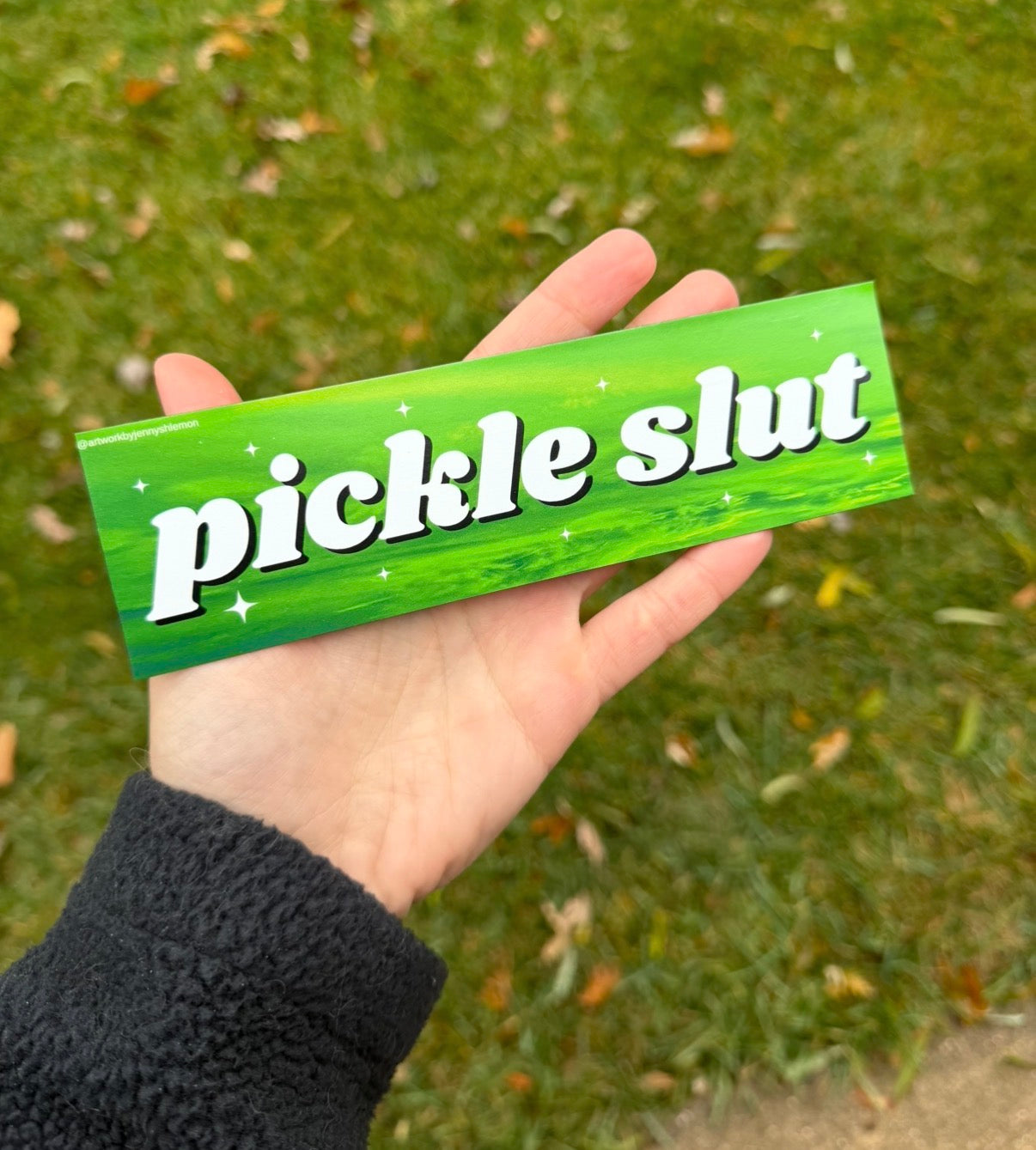 Pickle Slut Car Magnet