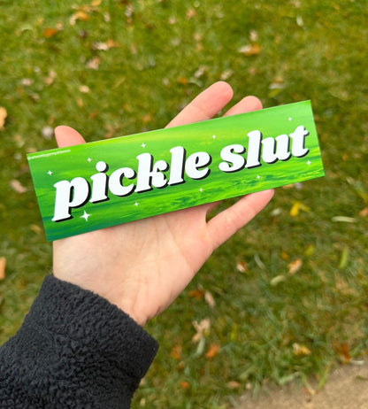 Pickle Slut Car Magnet