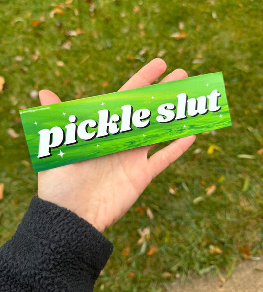 Pickle Slut Car Magnet