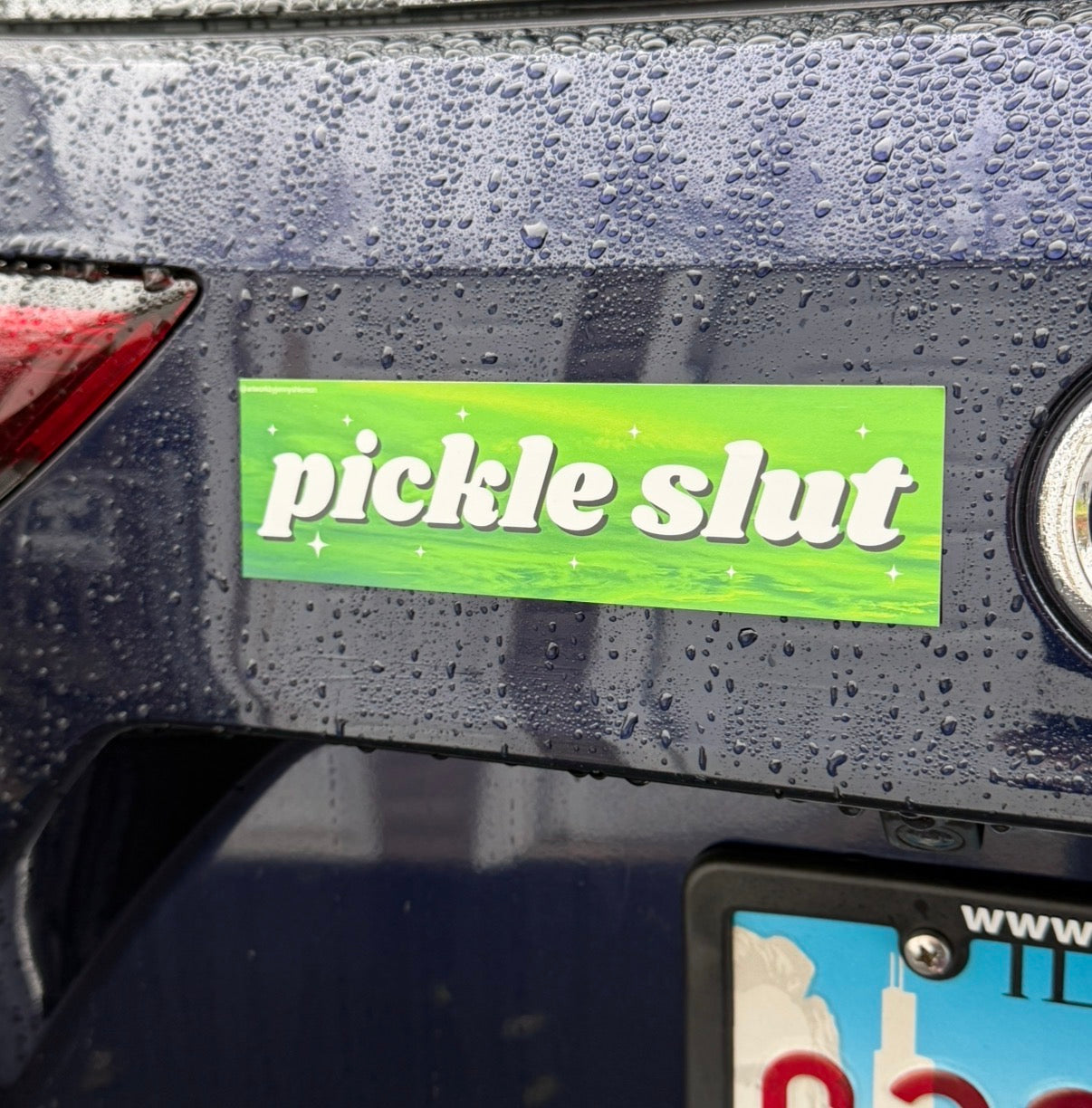 Pickle Slut Car Magnet