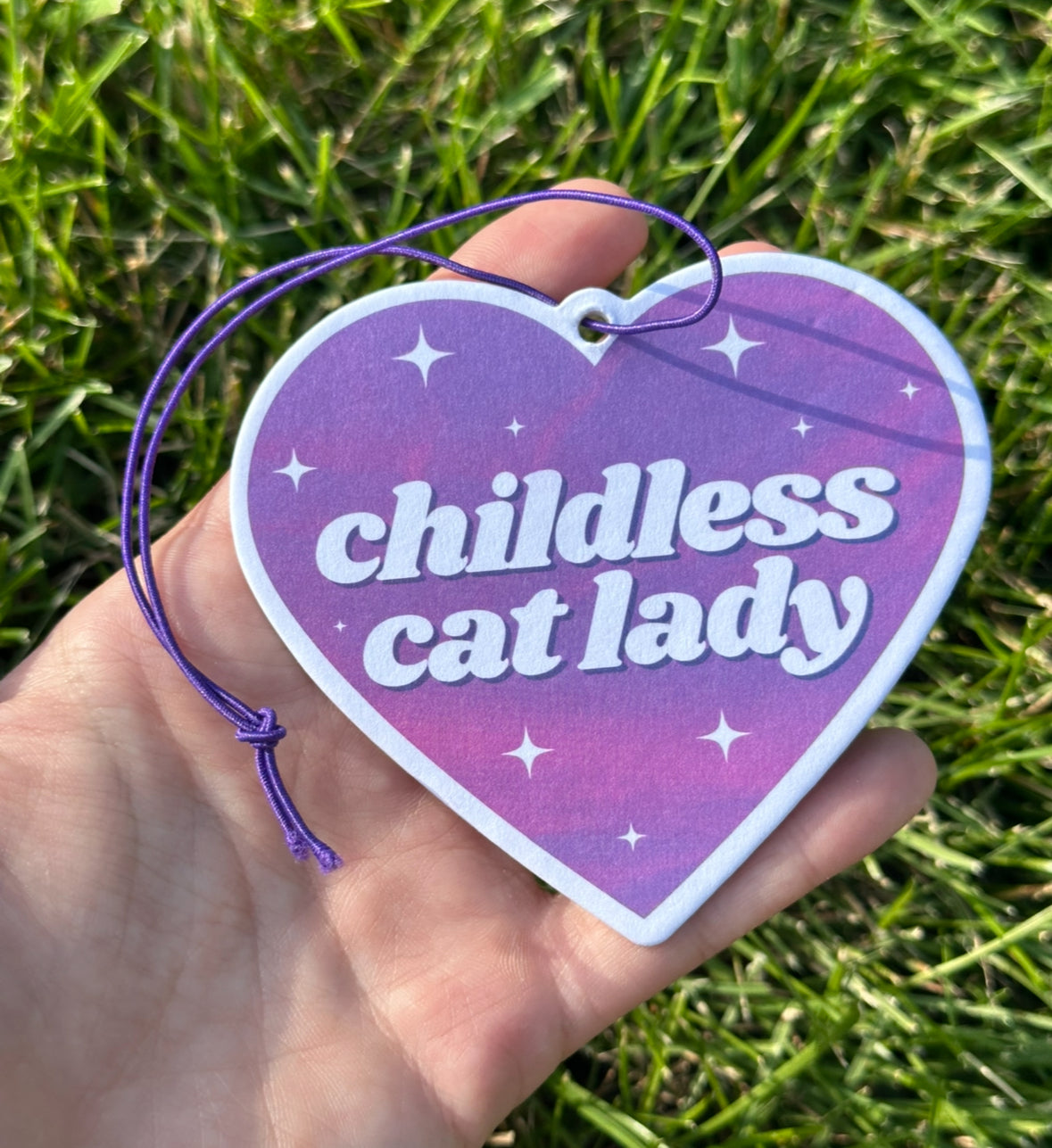 Childless Cat Lady Air Freshener - Lavender Scent