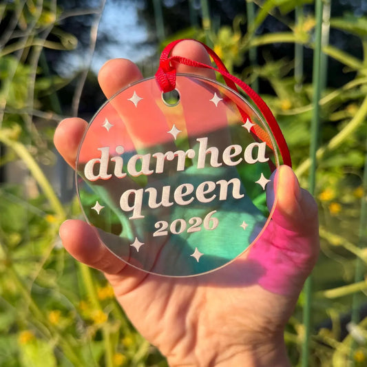 Iridescent Diarrhea Queen 2026 Christmas Ornament