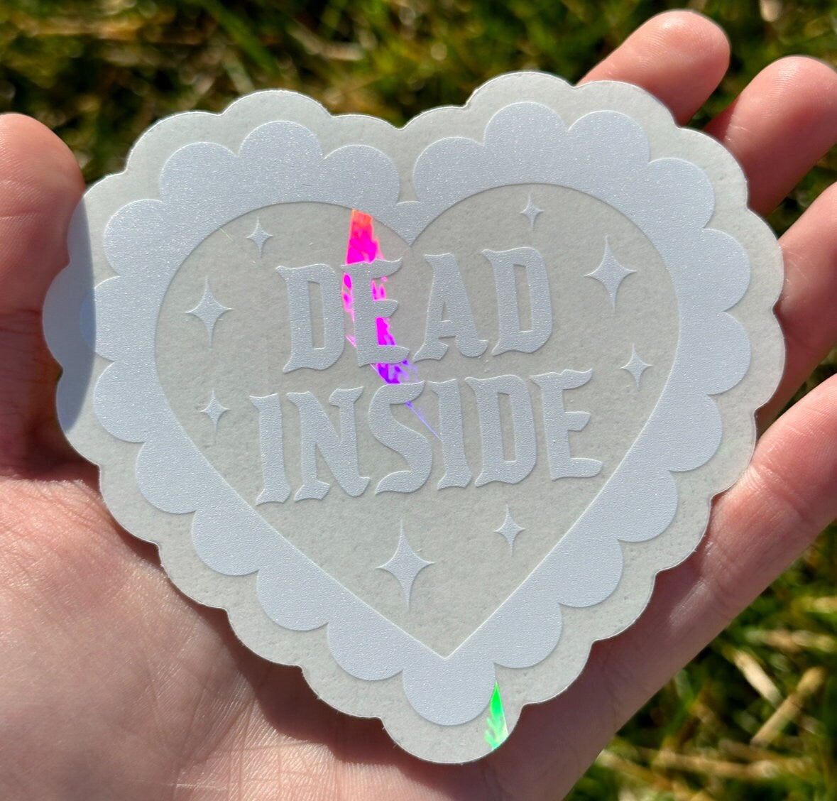 Dead Inside Suncatcher Window Decal