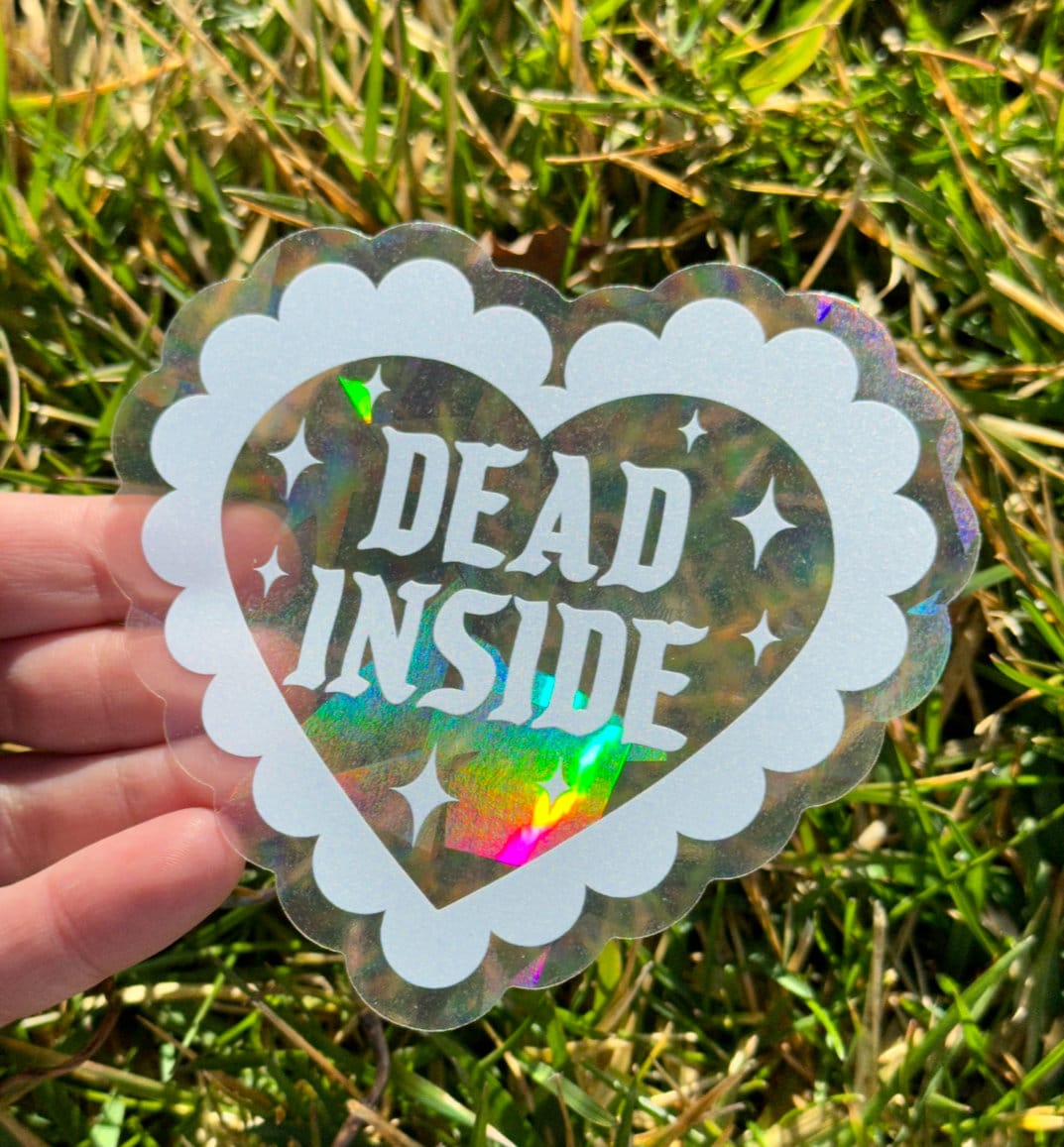 Dead Inside Suncatcher Window Decal