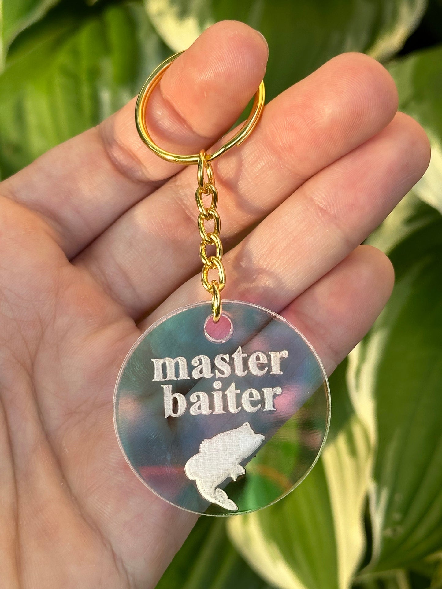 Master Baiter Iridescent Acrylic Keychain