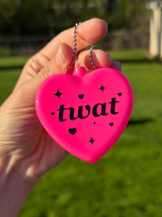 Vintage Heart Coin Purse Pink - Twat