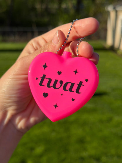 Vintage Heart Coin Purse Pink - Twat