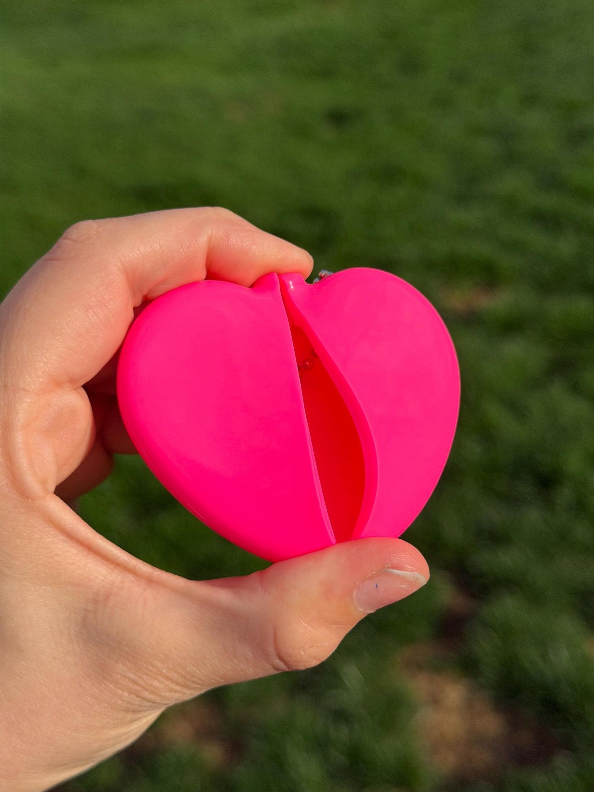 Vintage Heart Coin Purse Pink - Money For My Dog