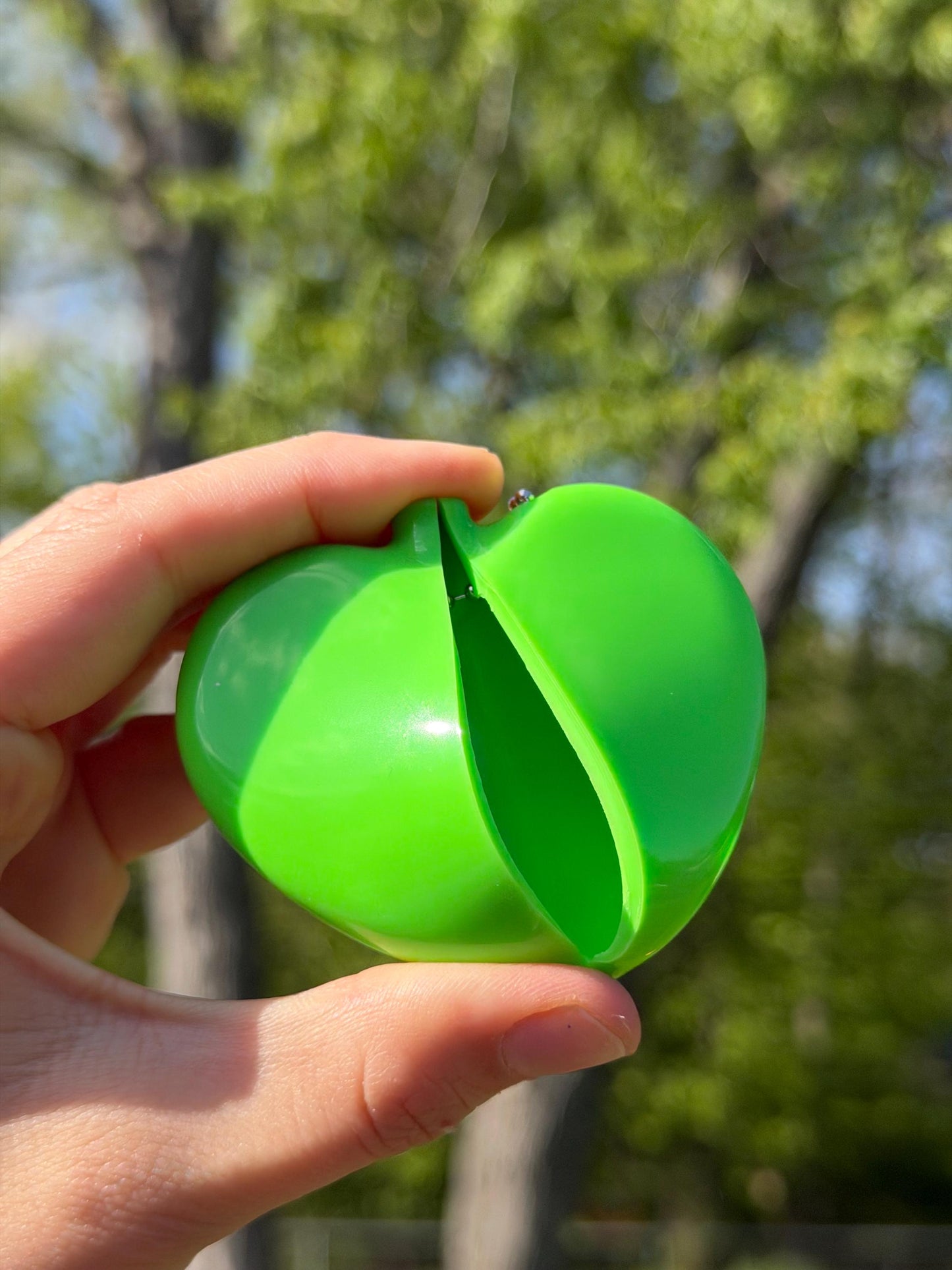 Vintage Heart Coin Purse Green - C*nt