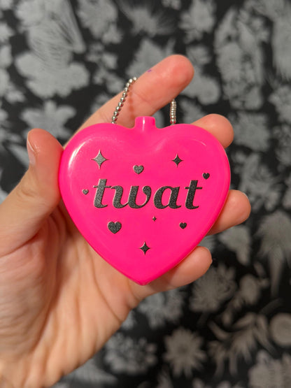 Vintage Heart Coin Purse Pink - Twat