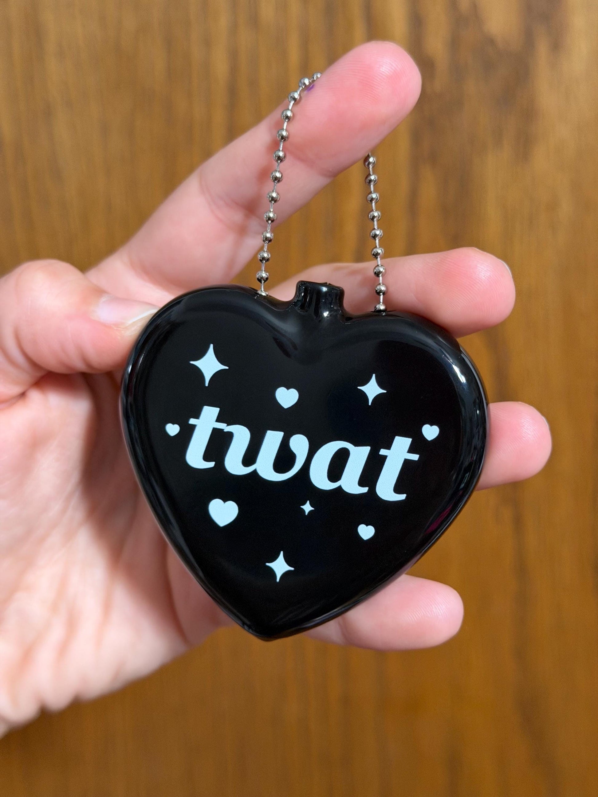 Vintage Heart Coin Purse Black - Twat