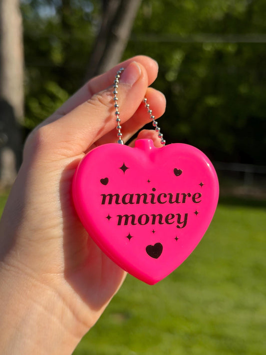 Vintage Heart Coin Purse Pink - Manicure Money