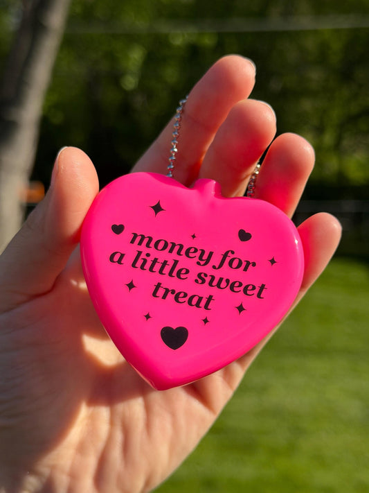 Vintage Heart Coin Purse Pink - Money For A Sweet Little Treat