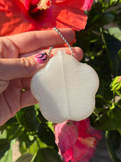 Rubber Sparkle Floral Coin Purse - Money For A Little Sweet Treat