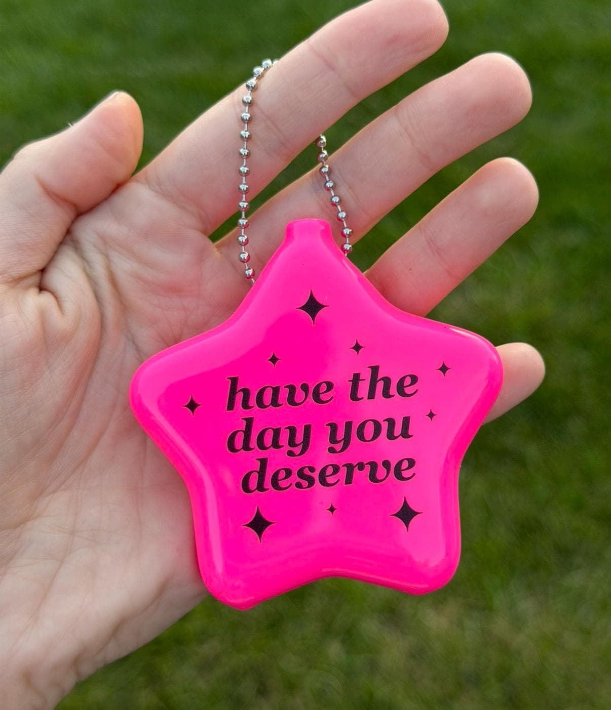 Hot Pink Rubber Star Coin Purse - Have The Day You Deserve