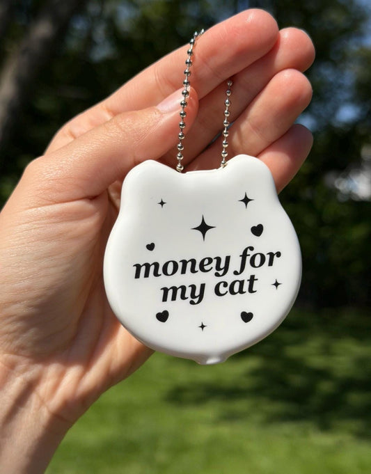 Vintage Cat Coin Purse - Money For My Cat
