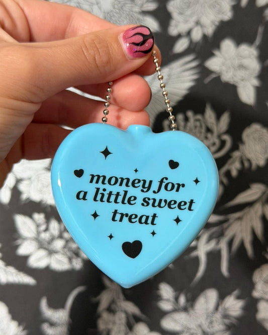 Vintage Heart Coin Purse Blue - Money For A Sweet Little Treat