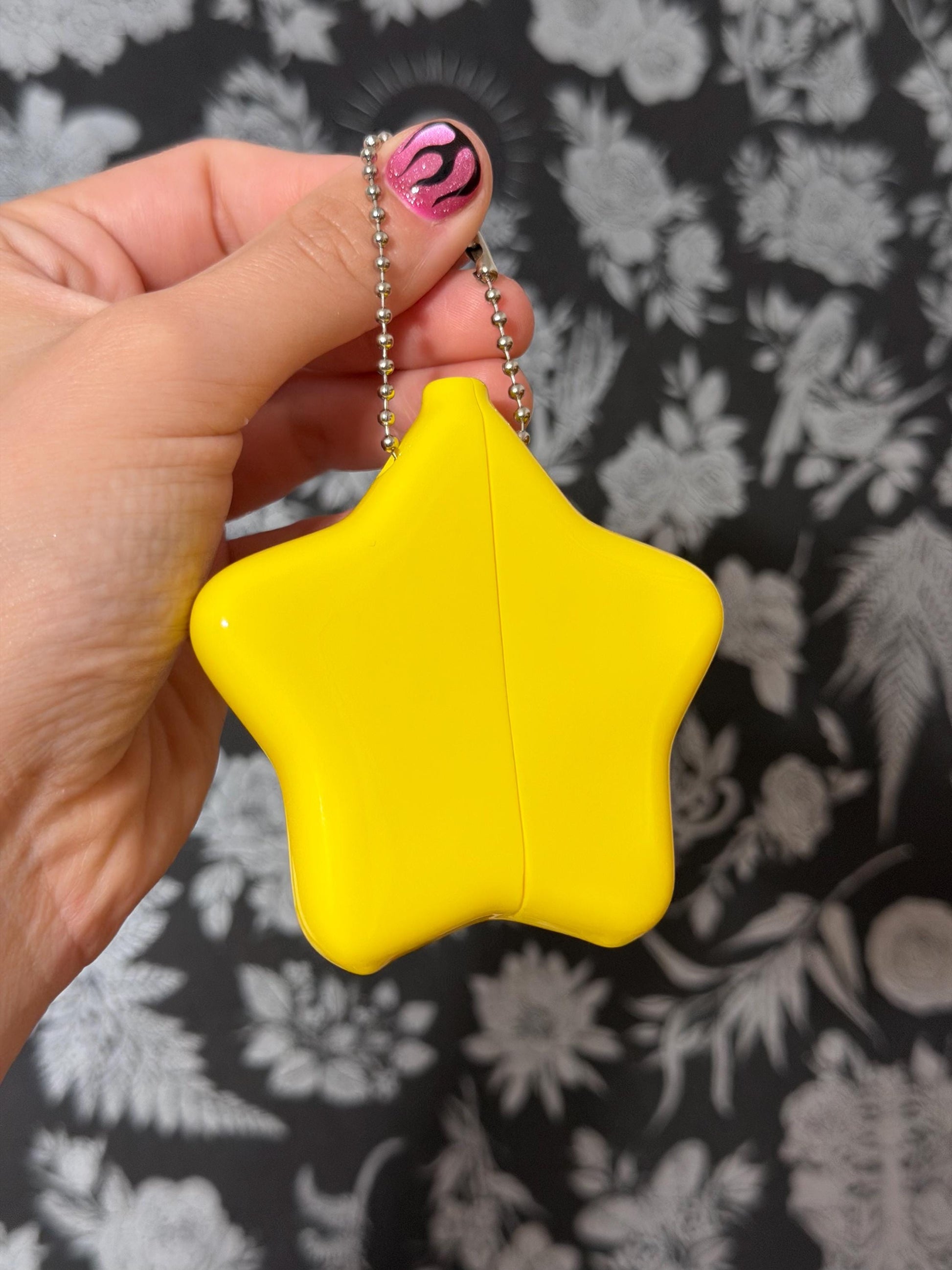 Hot Pink Rubber Star Coin Purse - You Tried