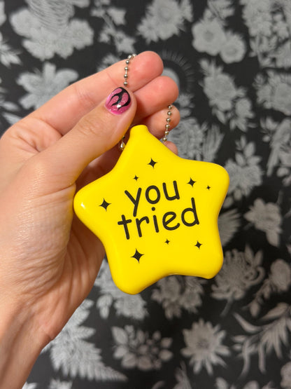 Hot Pink Rubber Star Coin Purse - You Tried