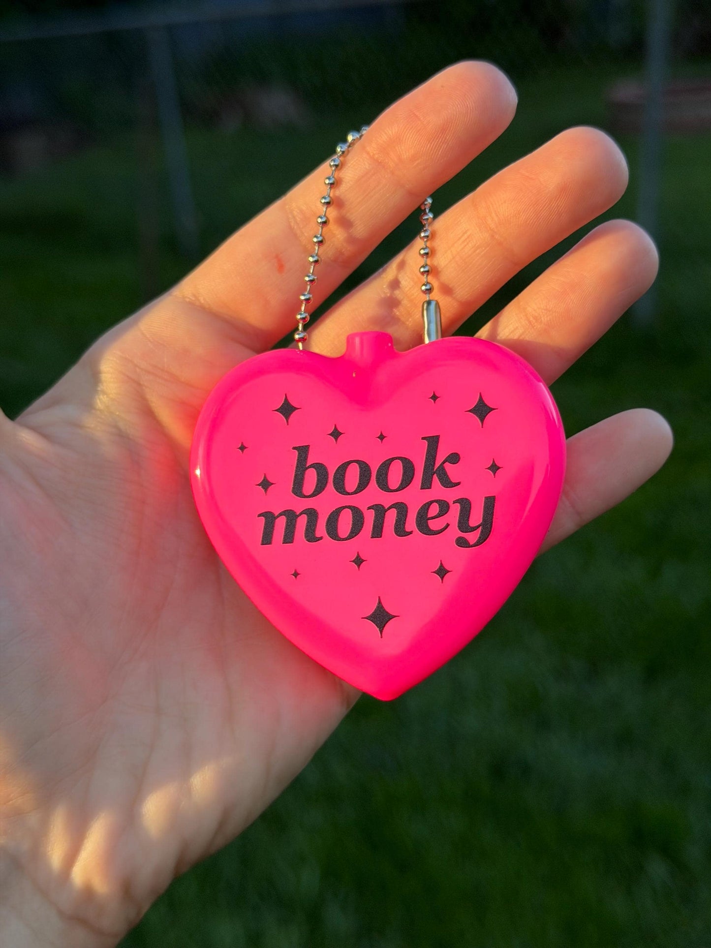 Vintage Heart Coin Purse - Book Money Hot Pink