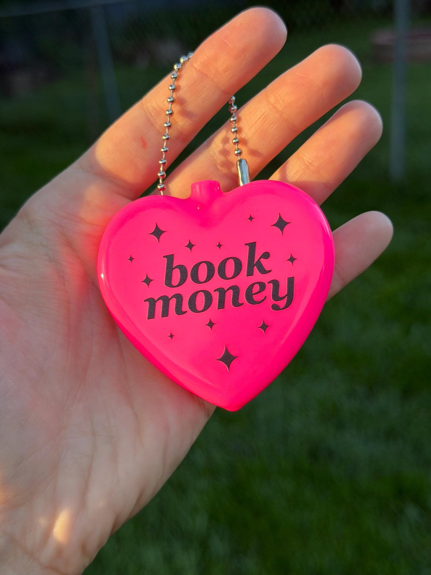 Vintage Heart Coin Purse - Book Money Hot Pink