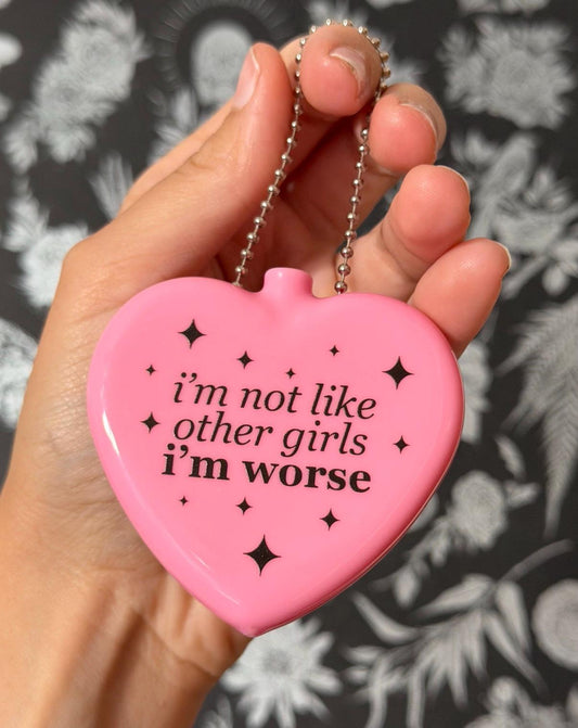 Vintage Heart Coin Purse - I'm Not Like Other Girls I'm Worse