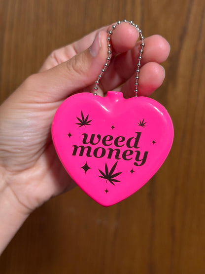 Vintage Heart Coin Purse - Weed Money
