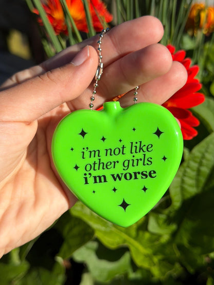 Vintage Heart Coin Purse - I'm Not Like Other Girls I'm Worse