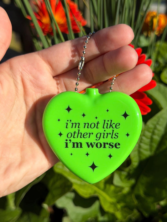 Vintage Heart Coin Purse - I'm Not Like Other Girls I'm Worse