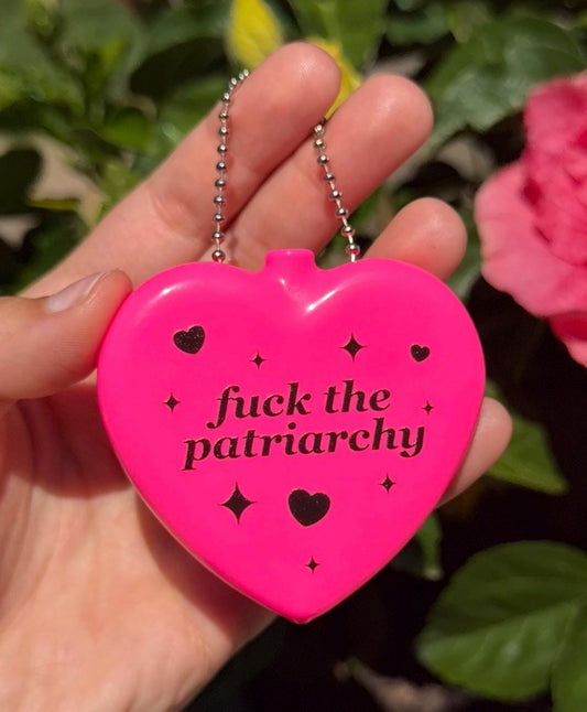 Vintage Heart Hot Pink Coin Purse - Fuck The Patriarchy
