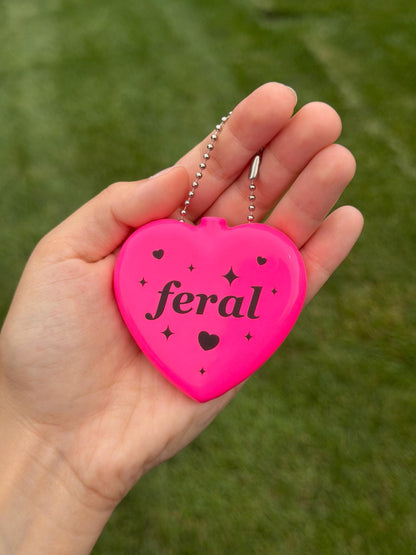 Vintage Heart Coin Purse Pink - Feral