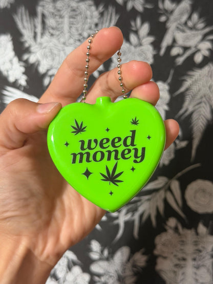 Vintage Heart Coin Purse - Weed Money