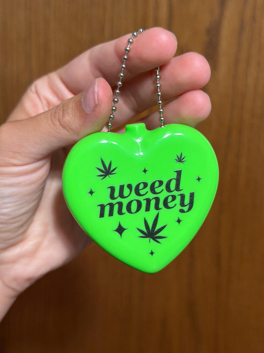 Vintage Heart Coin Purse - Weed Money